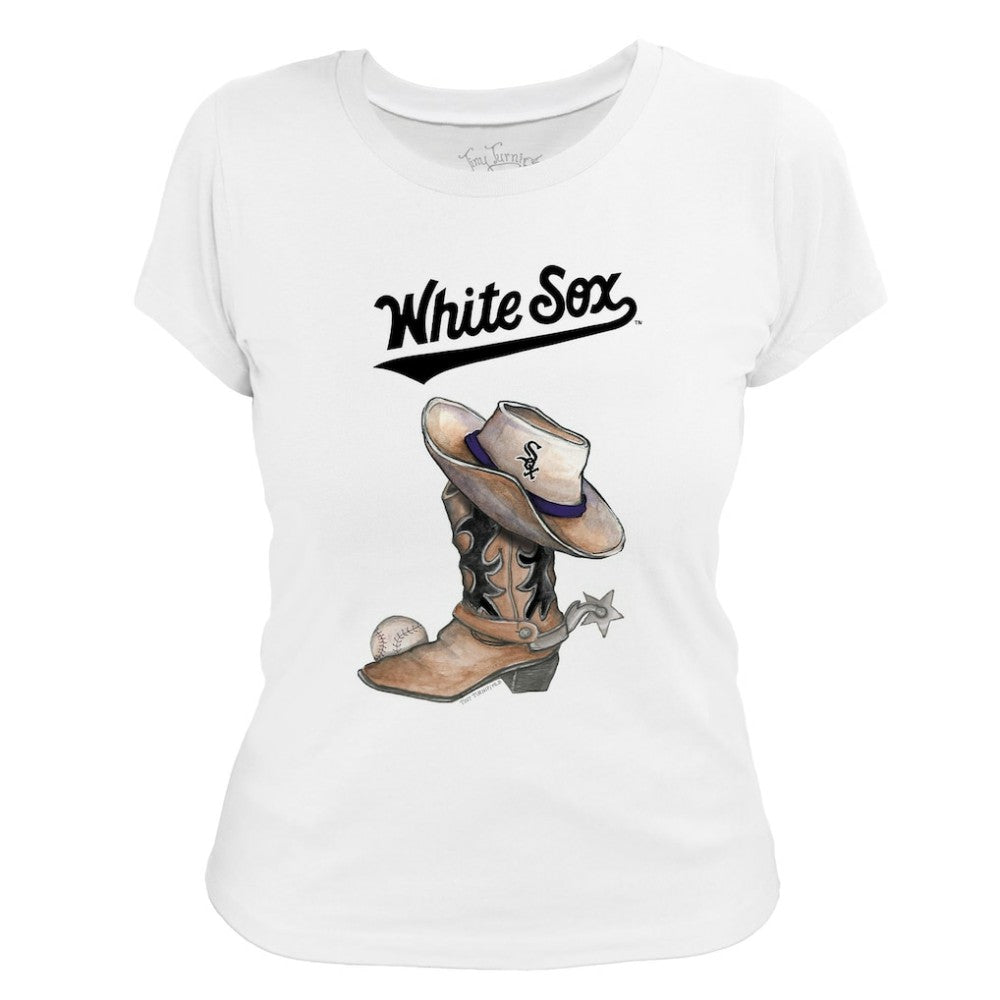 Chicago White Sox Tiny Turnip Women's Cowboy Boot T-Shirt | MLB US