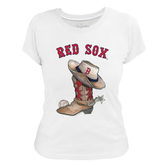 Boston Red Sox Tiny Turnip Women's Cowboy Boot T-Shirt | MLB Sale