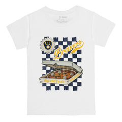 Milwaukee Brewers Tiny Turnip Youth Pizza T-Shirt | MLB On Sale