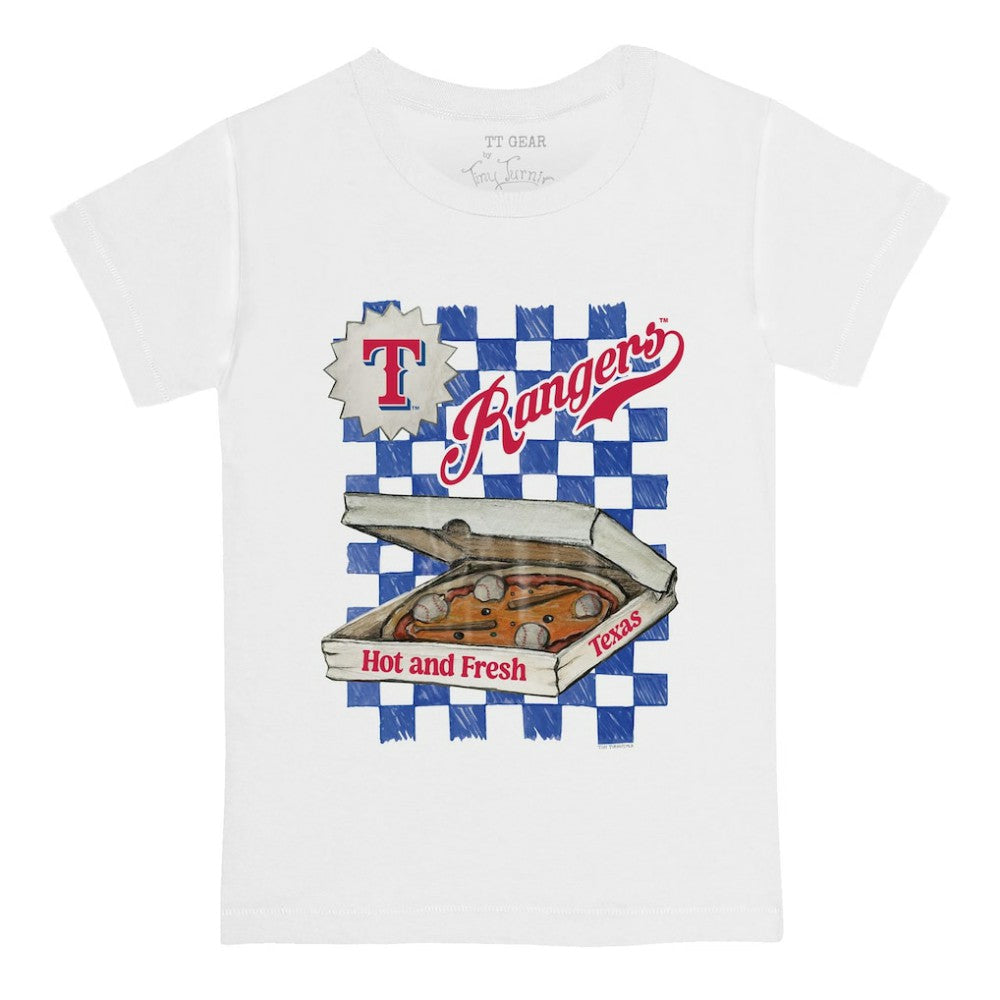 Texas Rangers Tiny Turnip Youth Pizza T-Shirt | MLB US