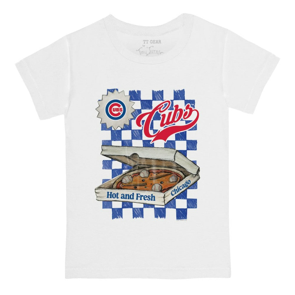 Chicago Cubs Tiny Turnip Youth Pizza T-Shirt | MLB On Sale