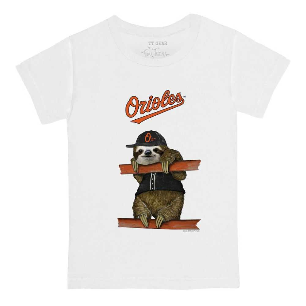 Baltimore Orioles Tiny Turnip Youth Sloth T-Shirt | MLB Outlet