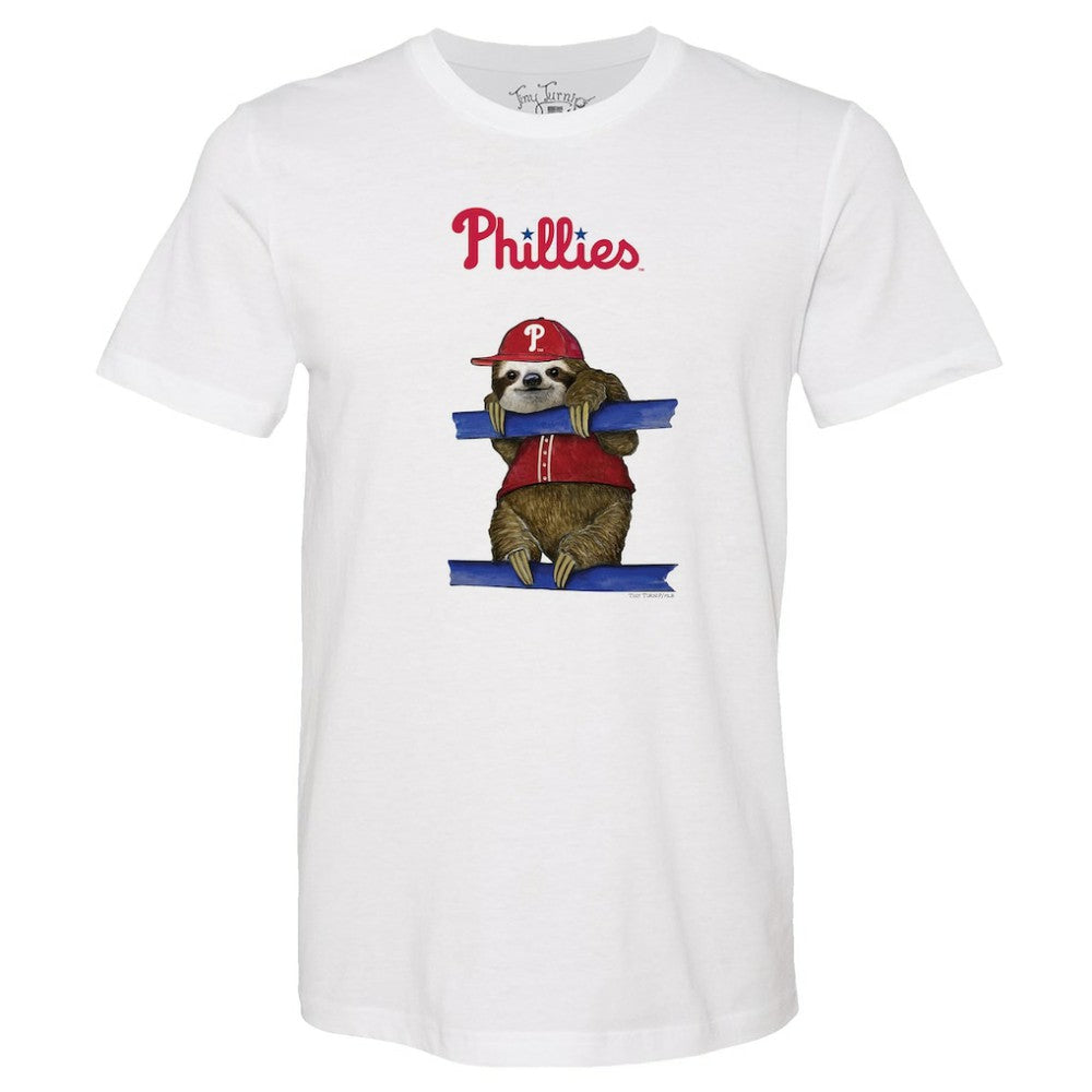 Philadelphia Phillies Tiny Turnip Unisex Sloth T-Shirt | MLB Discount