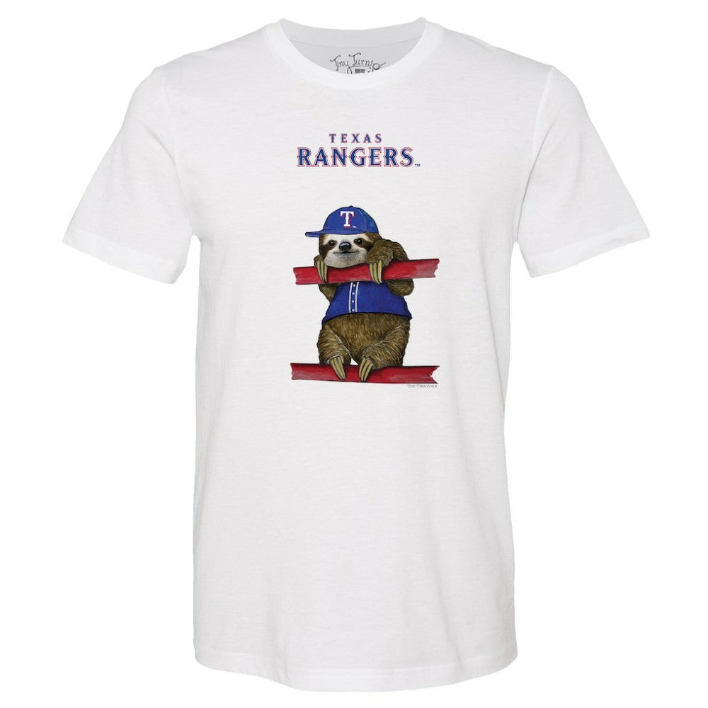 Texas Rangers Tiny Turnip Unisex Sloth T-Shirt | MLB Shop