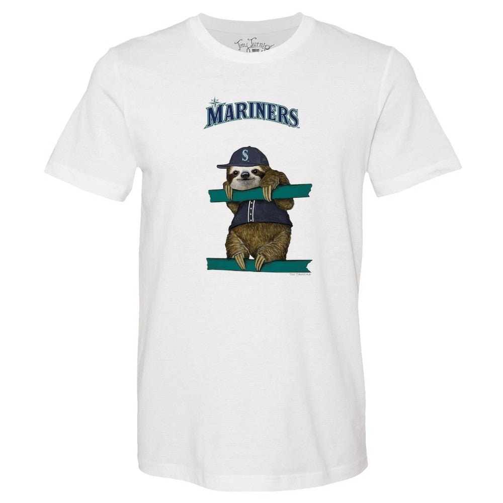 Seattle Mariners Tiny Turnip Unisex Sloth T-Shirt | MLB For sale