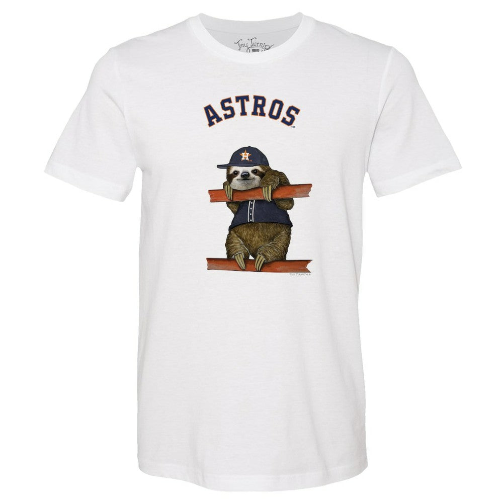Houston Astros Tiny Turnip Unisex Sloth T-Shirt | MLB US