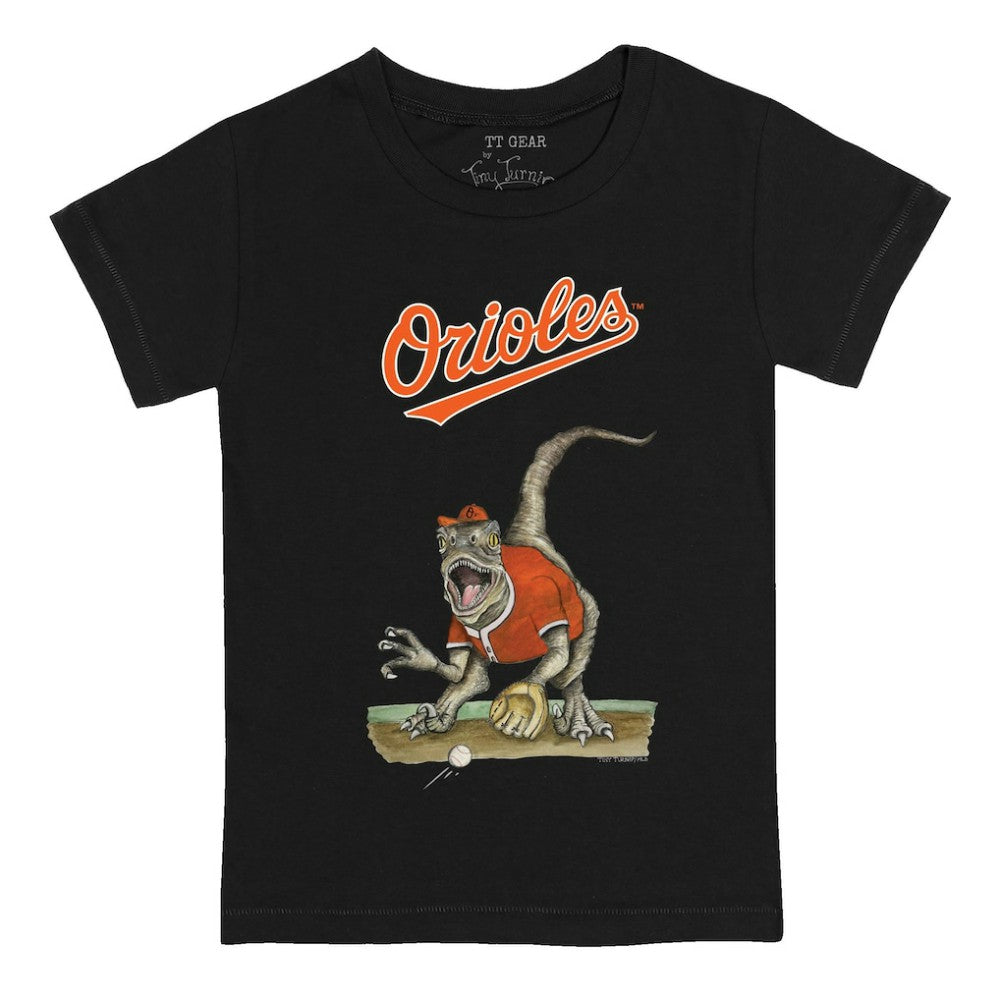 Baltimore Orioles Tiny Turnip Youth Velociraptor T-Shirt | MLB For sale