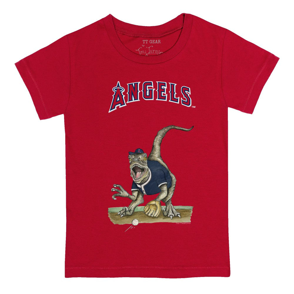 Los Angeles Angels Tiny Turnip Youth Velociraptor T-Shirt | MLB Outlet