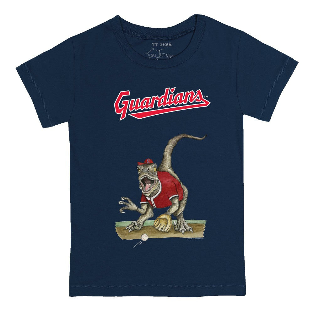 Cleveland Guardians Tiny Turnip Youth Velociraptor T-Shirt | MLB For sale