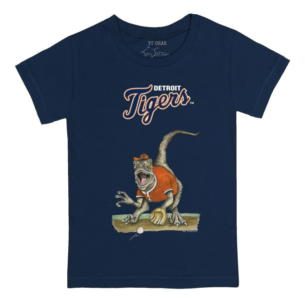 Detroit Tigers Tiny Turnip Youth Velociraptor T-Shirt | MLB New