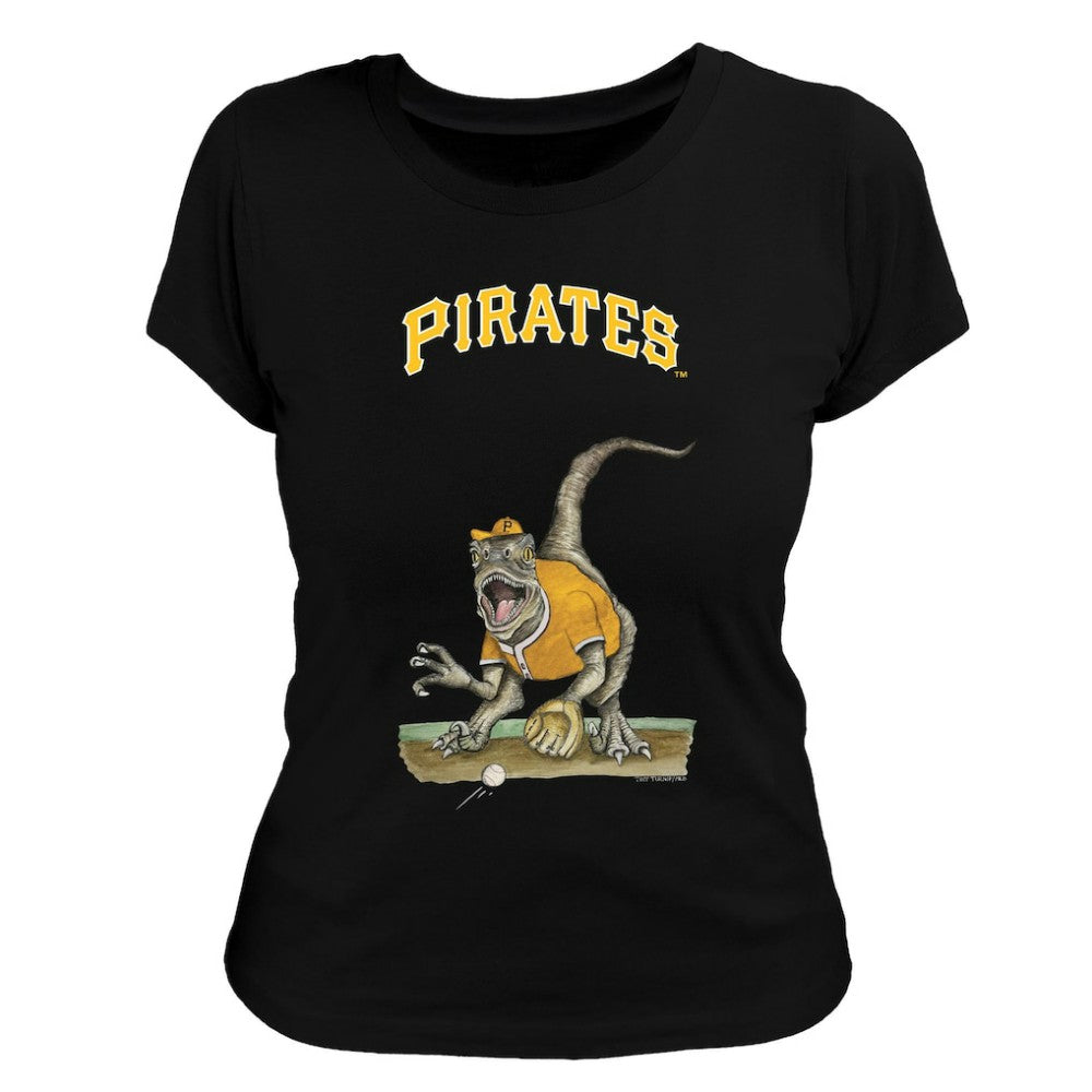 Pittsburgh Pirates Tiny Turnip Women's Velociraptor T-Shirt | MLB US