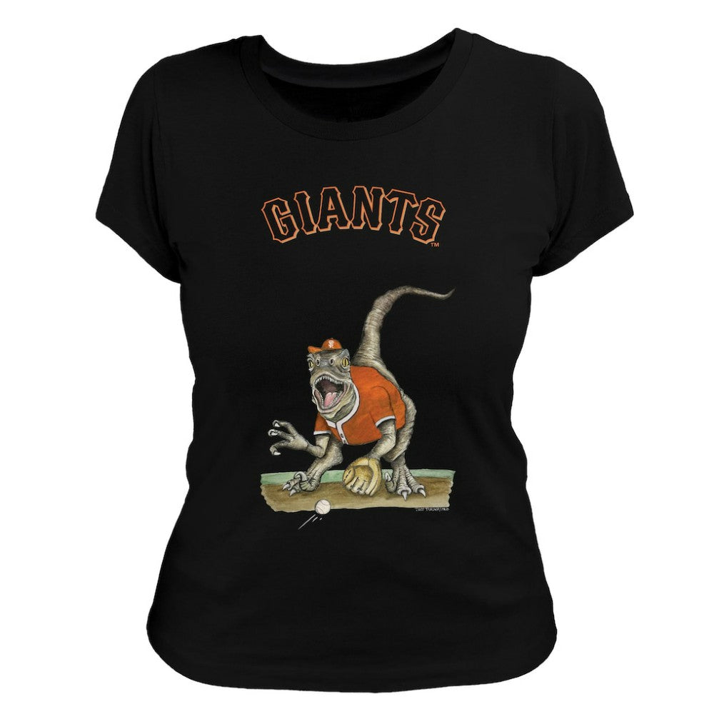 San Francisco Giants Tiny Turnip Women's Velociraptor T-Shirt | MLB Shop