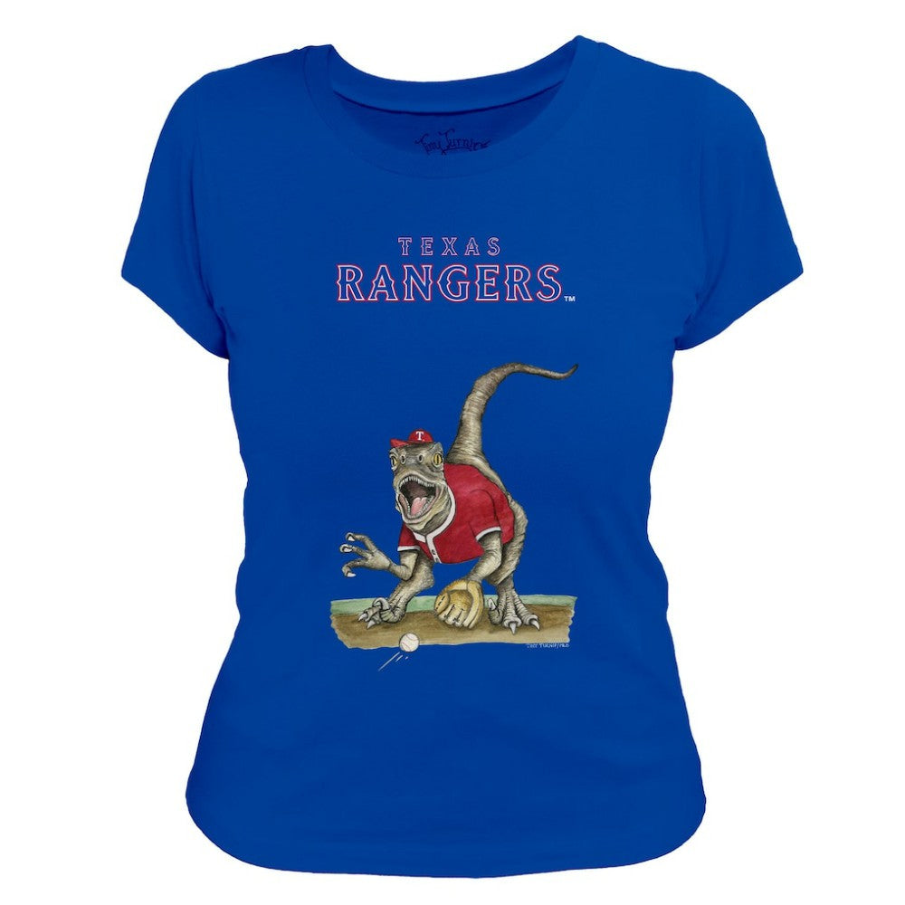 Texas Rangers Tiny Turnip Women's Velociraptor T-Shirt | MLB On Sale