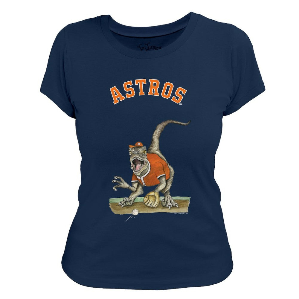 Houston Astros Tiny Turnip Women's Velociraptor T-Shirt | MLB US