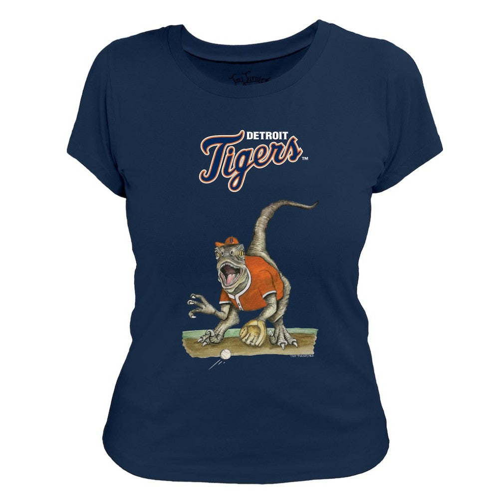 Detroit Tigers Tiny Turnip Women's Velociraptor T-Shirt | MLB Near me