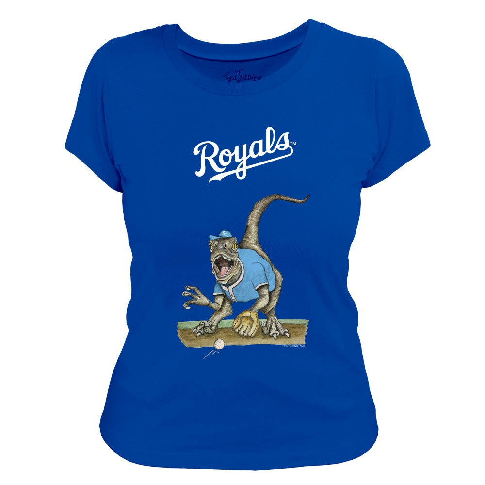 Kansas City Royals Tiny Turnip Women's Velociraptor T-Shirt | MLB Sale