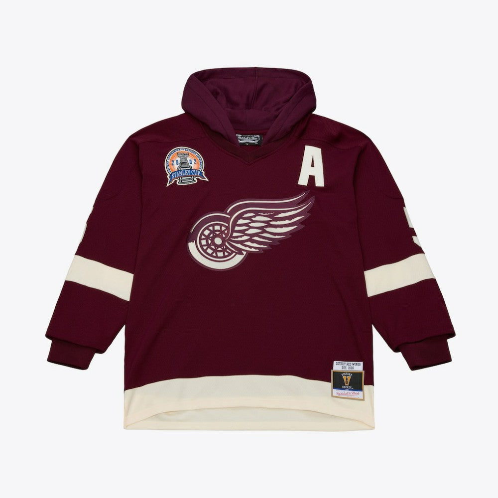 Detroit Red Wings Mitchell & Ness x Just Don Jersey Hoodie For Sale