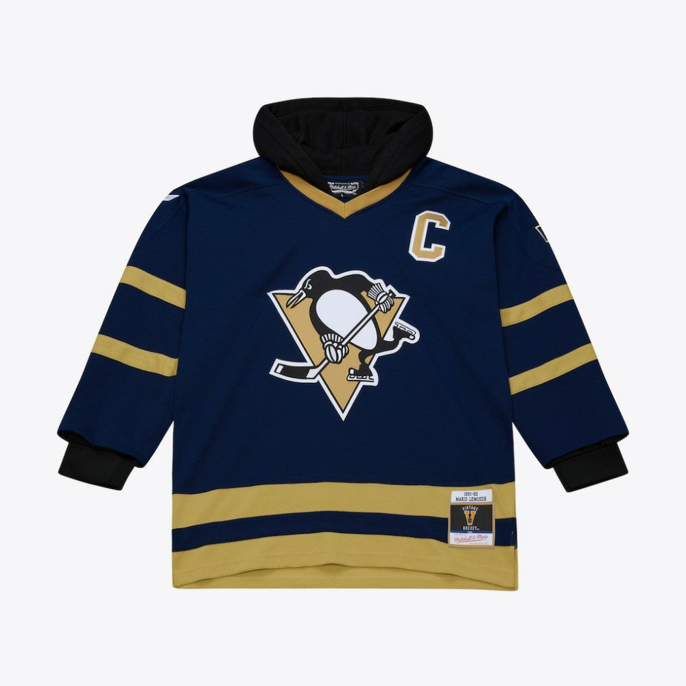 Pittsburgh Penguins Mitchell & Ness x Just Don Jersey Hoodie On Sale