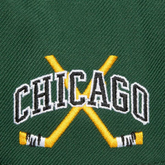 Chicago Blackhawks Mitchell & Ness x Just Don Wave Script Pro Strapback Hat Outlet