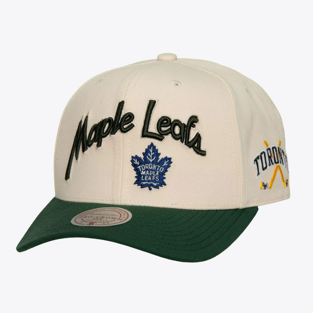 Toronto Maple Leafs Mitchell & Ness x Just Don Wave Script Pro Strapback Hat Online