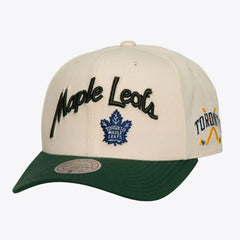 Toronto Maple Leafs Mitchell & Ness x Just Don Wave Script Pro Strapback Hat Online