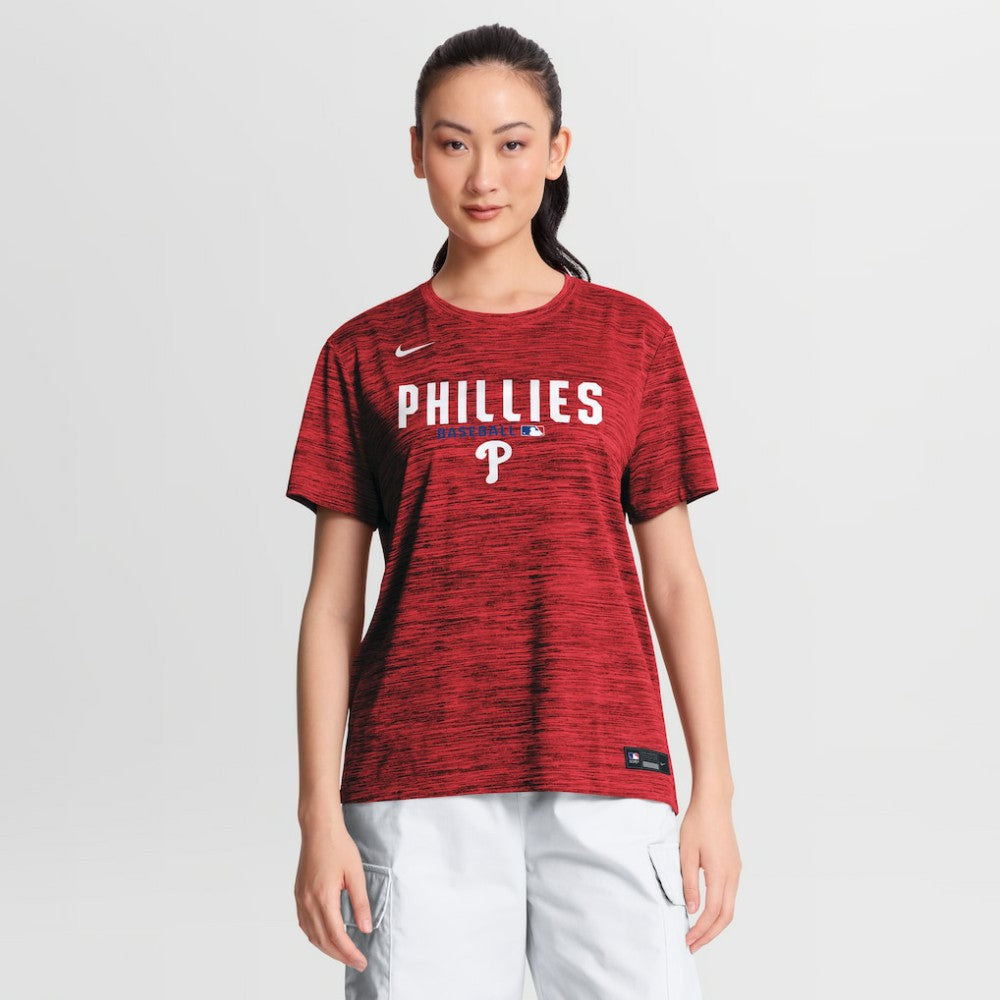 Philadelphia Phillies Nike Women's Authentic Collection Velocity Dri-FIT T-Shirt | MLB Discount