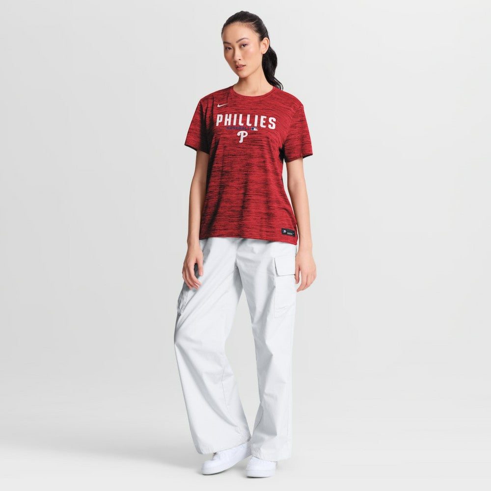 Philadelphia Phillies Nike Women's Authentic Collection Velocity Dri-FIT T-Shirt | MLB Discount