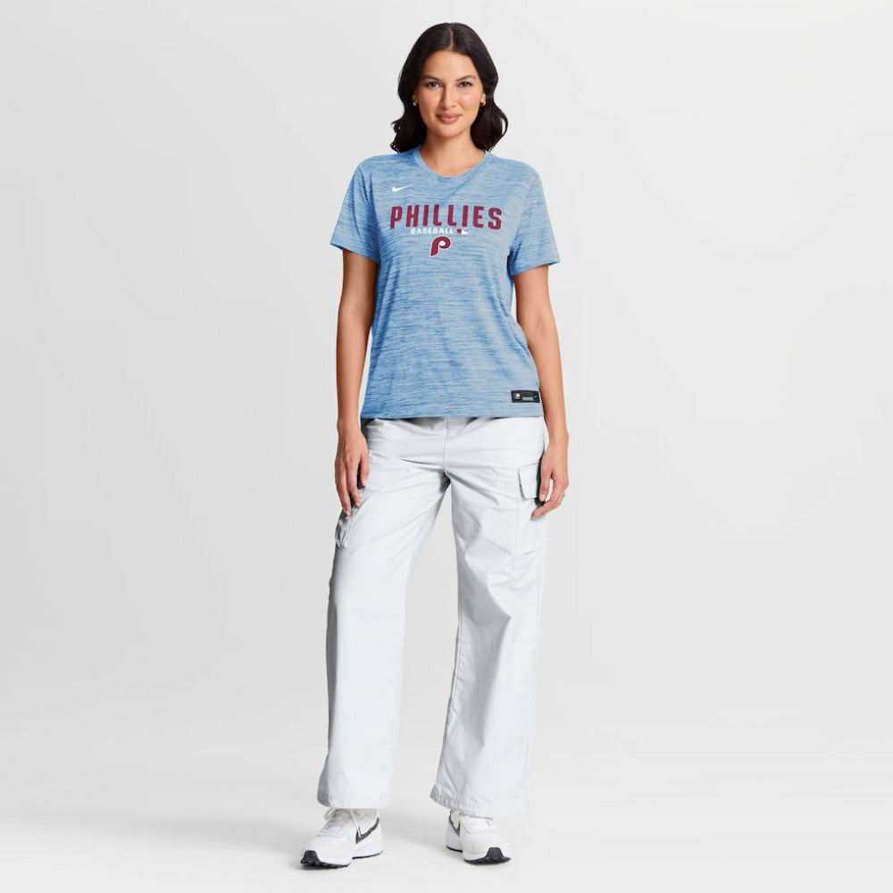 Philadelphia Phillies Nike Women's Authentic Collection Alternate Logo Velocity Dri-FIT T-Shirt | MLB For sale