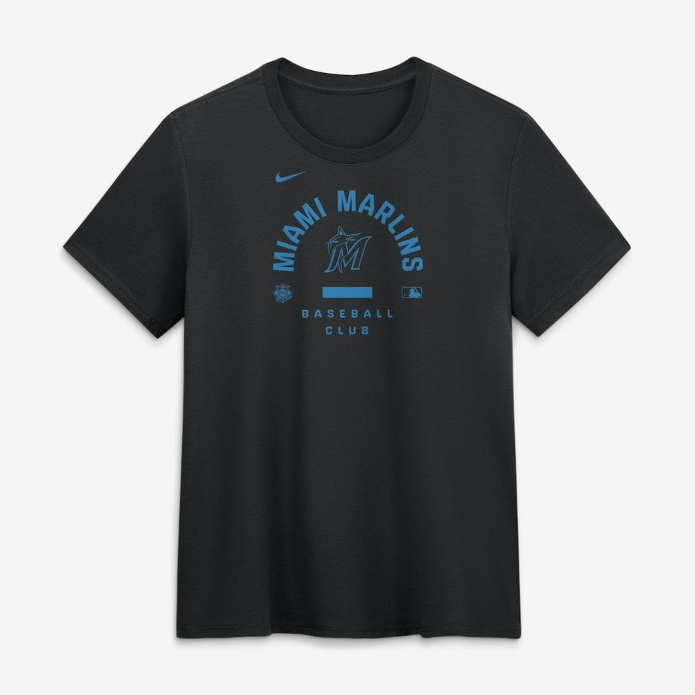 Miami Marlins Nike Women's Authentic Collection Early Work Tri-Blend Dri-FIT T-Shirt | MLB Discount