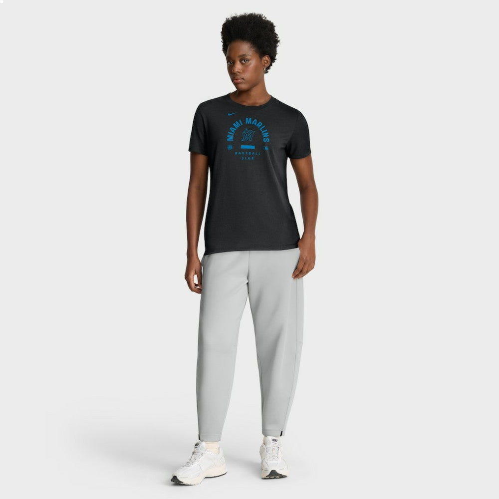 Miami Marlins Nike Women's Authentic Collection Early Work Tri-Blend Dri-FIT T-Shirt | MLB Discount