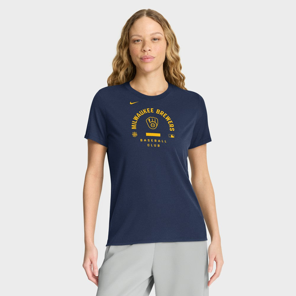 Milwaukee Brewers Nike Women's Authentic Collection Early Work Tri-Blend Dri-FIT T-Shirt | MLB Near me