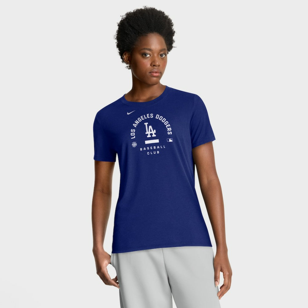 Los Angeles Dodgers Nike Women's Authentic Collection Early Work Tri-Blend Dri-FIT T-Shirt | MLB Discount