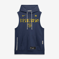 Milwaukee Brewers Nike Authentic Collection Standard Issue Dri-FIT Sleeveless Hoodie | MLB Near me