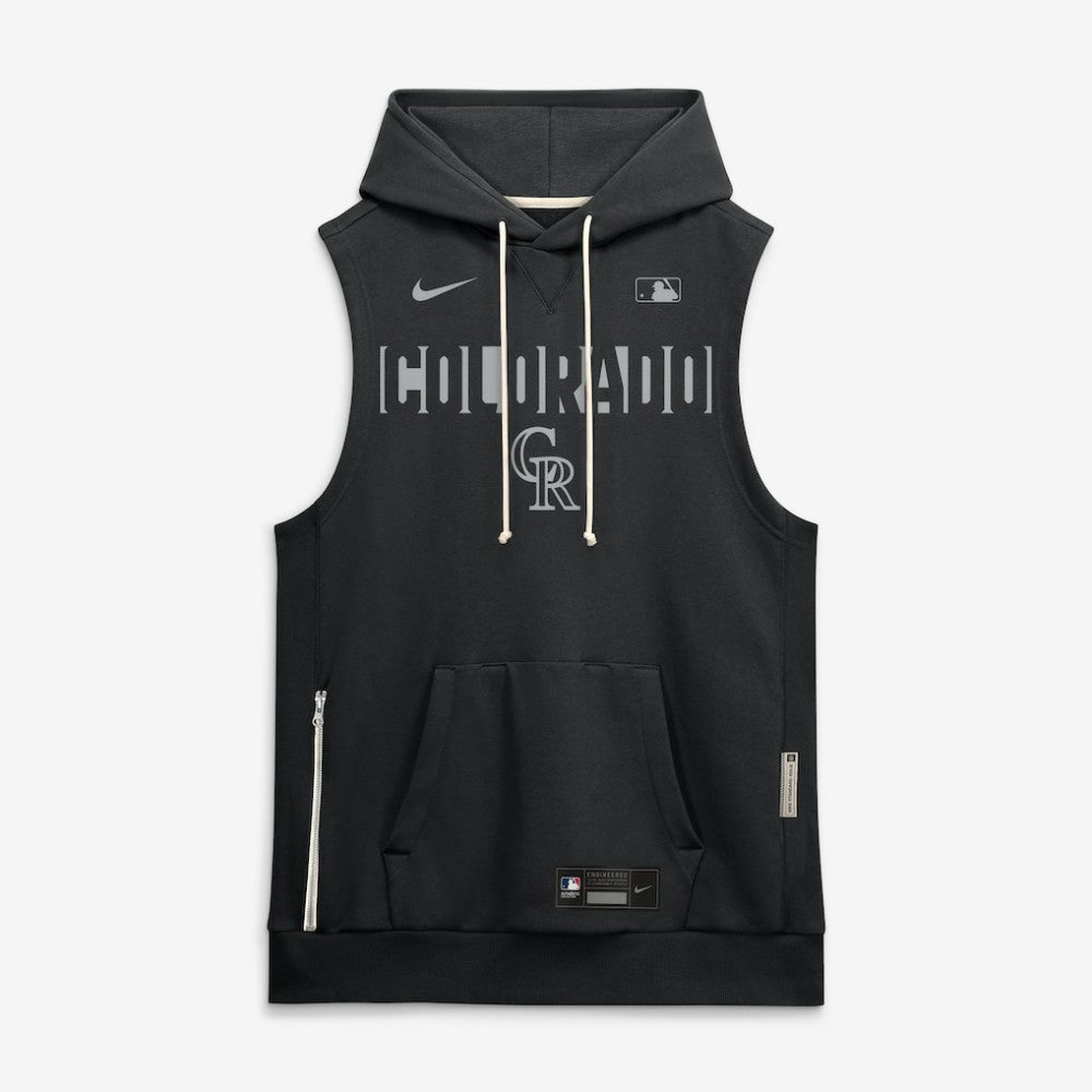 Colorado Rockies Nike Authentic Collection Standard Issue Dri-FIT Sleeveless Hoodie | MLB On Sale