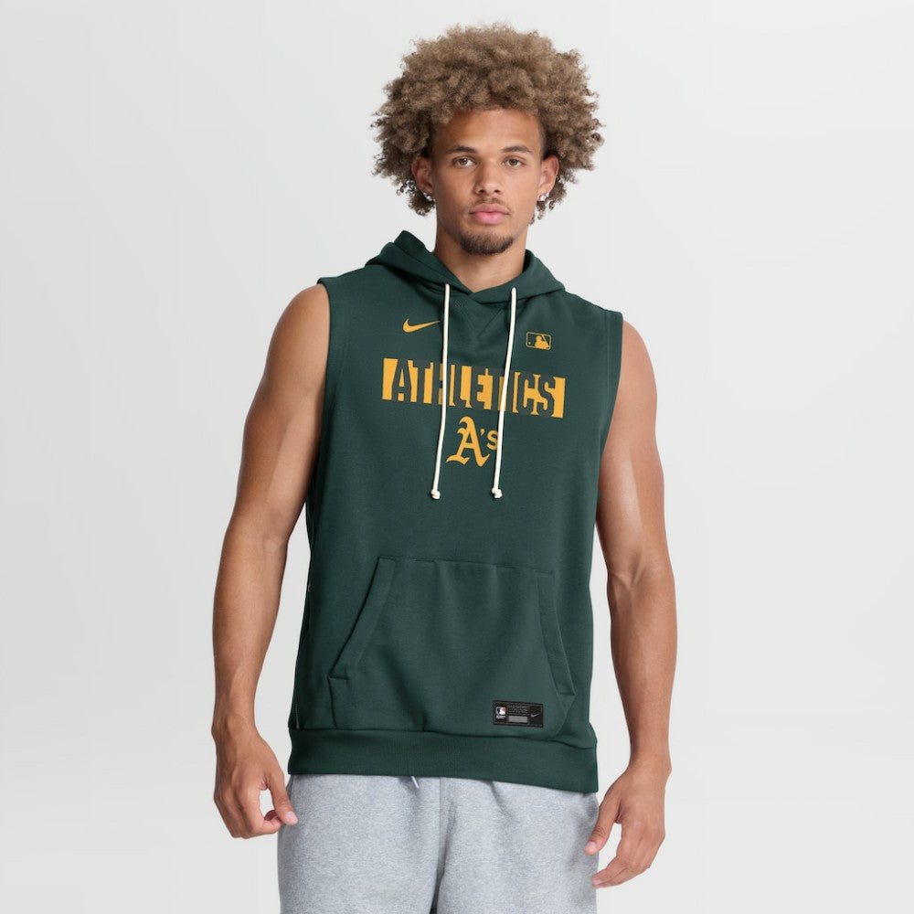 Athletics Nike Authentic Collection Standard Issue Dri-FIT Sleeveless Hoodie | MLB New