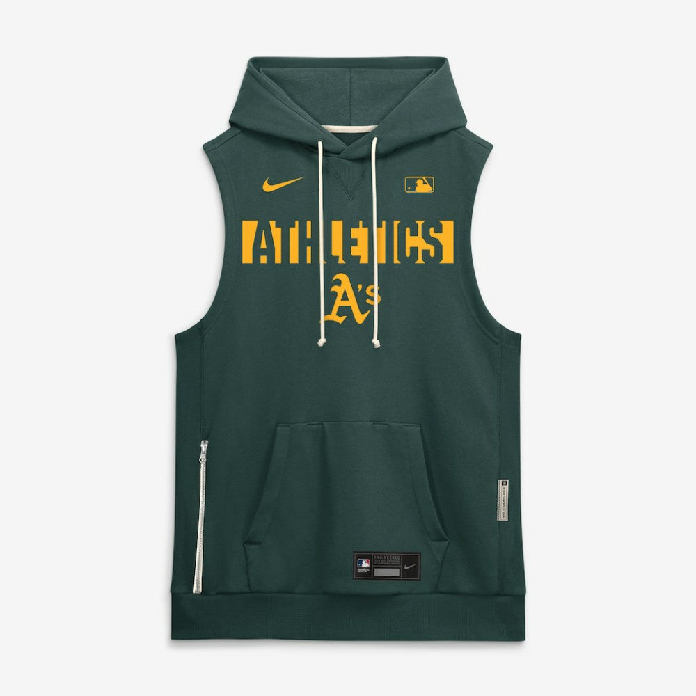 Athletics Nike Authentic Collection Standard Issue Dri-FIT Sleeveless Hoodie | MLB New