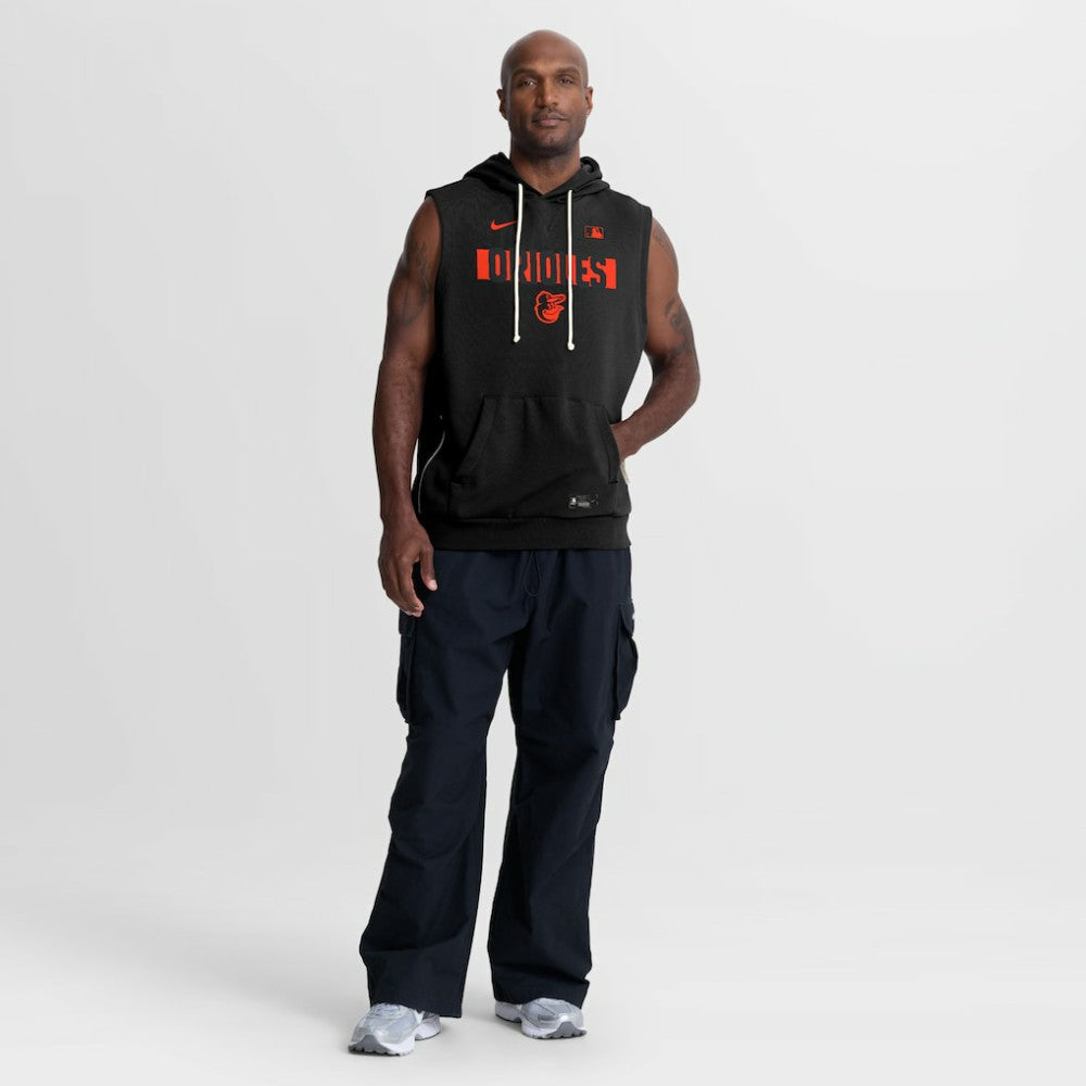 Baltimore Orioles Nike Authentic Collection Standard Issue Dri-FIT Sleeveless Hoodie | MLB On Sale