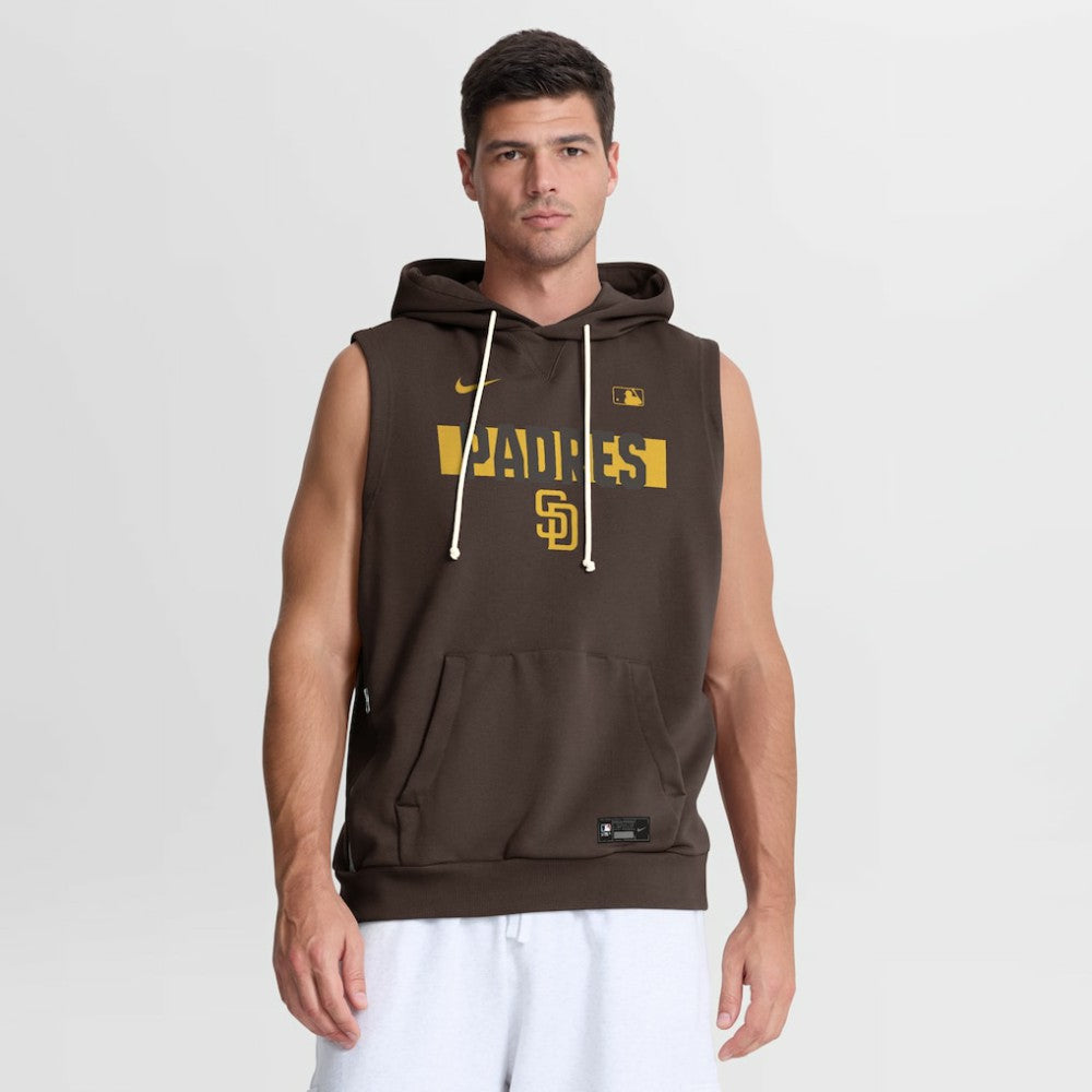 San Diego Padres Nike Authentic Collection Standard Issue Dri-FIT Sleeveless Hoodie | MLB On Sale