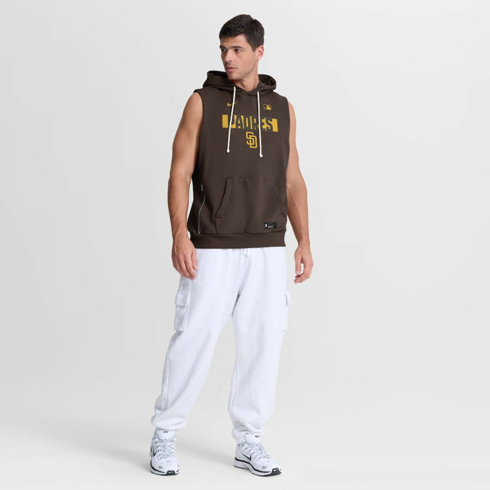 San Diego Padres Nike Authentic Collection Standard Issue Dri-FIT Sleeveless Hoodie | MLB On Sale