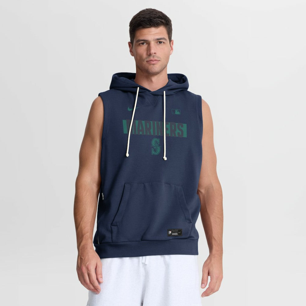 Seattle Mariners Nike Authentic Collection Standard Issue Dri-FIT Sleeveless Hoodie | MLB US