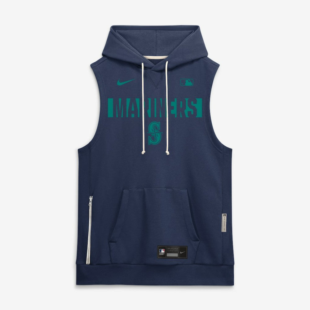 Seattle Mariners Nike Authentic Collection Standard Issue Dri-FIT Sleeveless Hoodie | MLB US