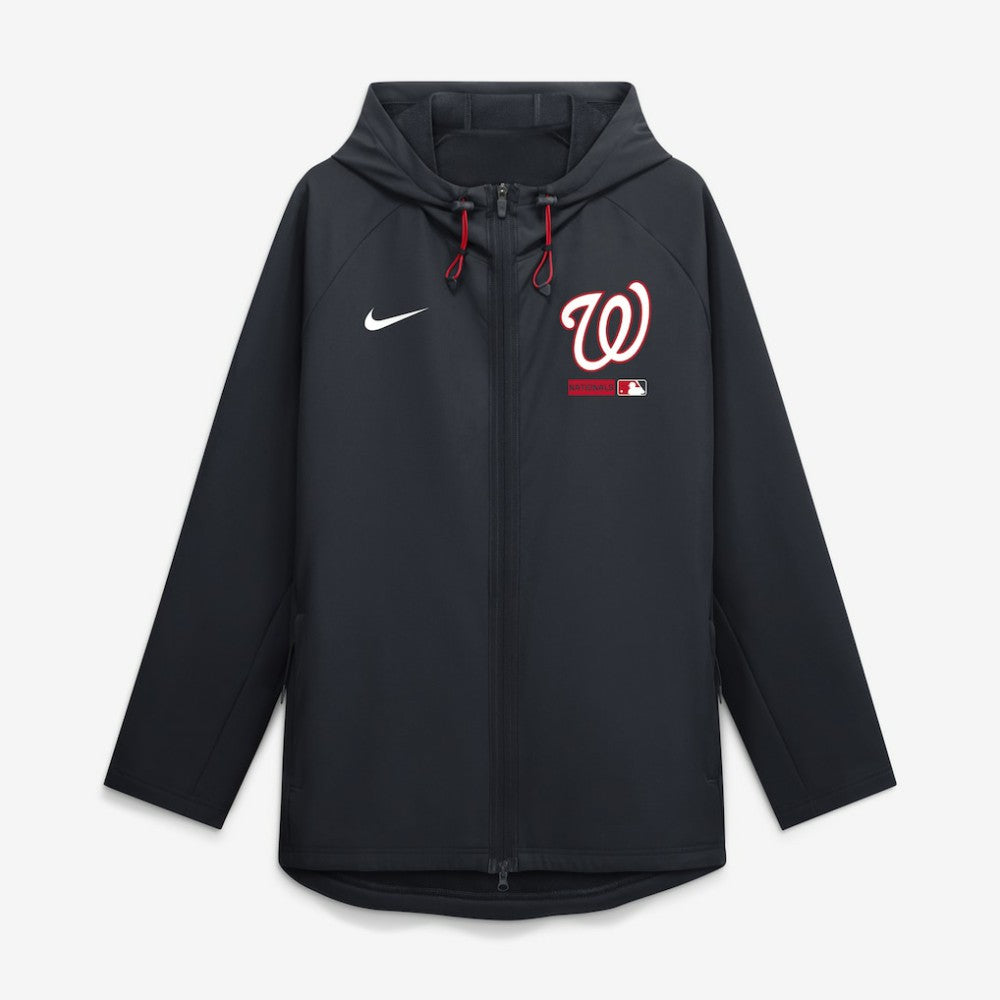 Washington Nationals Nike Authentic Collection Raglan Therma-FIT Full-Zip Hooded Jacket | MLB Sale