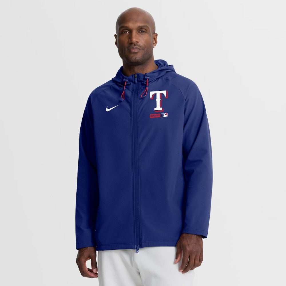 Texas Rangers Nike Authentic Collection Raglan Therma-FIT Full-Zip Hooded Jacket | MLB Near me