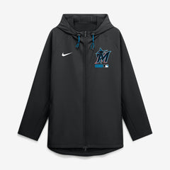 Miami Marlins Nike Authentic Collection Raglan Therma-FIT Full-Zip Hooded Jacket | MLB For sale