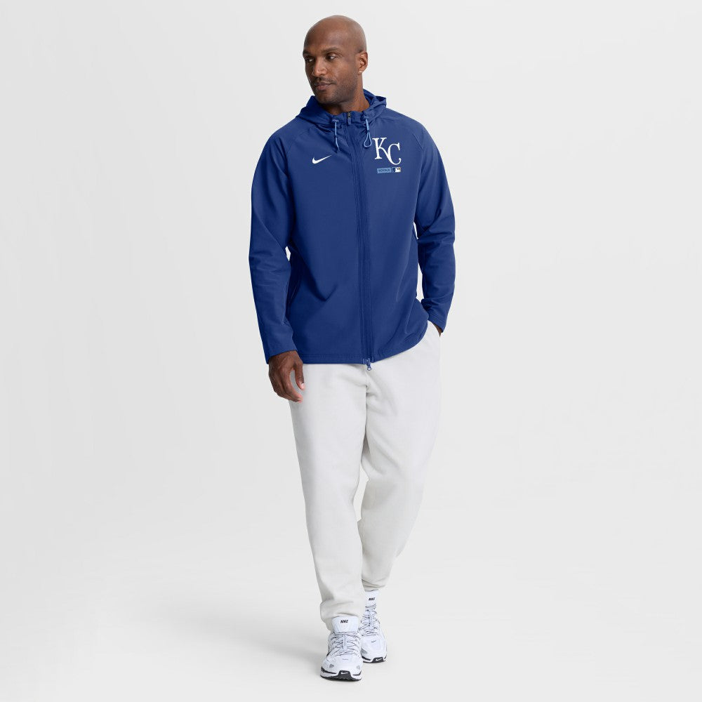 Kansas City Royals Nike Authentic Collection Raglan Therma-FIT Full-Zip Hooded Jacket | MLB US