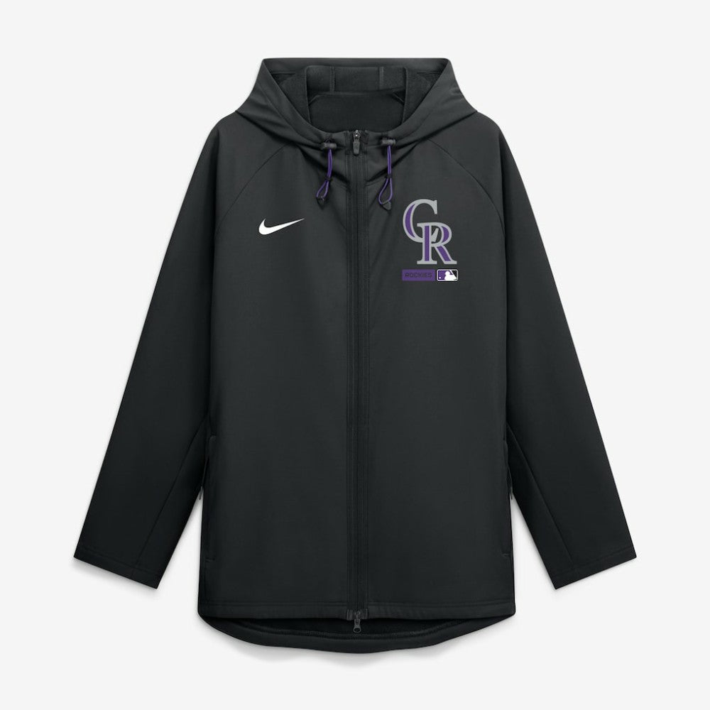 Colorado Rockies Nike Authentic Collection Raglan Therma-FIT Full-Zip Hooded Jacket | MLB Outlet