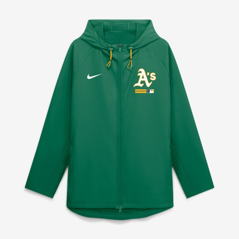 Athletics Nike Authentic Collection Raglan Therma-FIT Full-Zip Hooded Jacket | MLB New