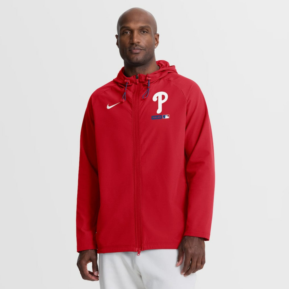 Philadelphia Phillies Nike Authentic Collection Raglan Therma-FIT Full-Zip Hooded Jacket | MLB US