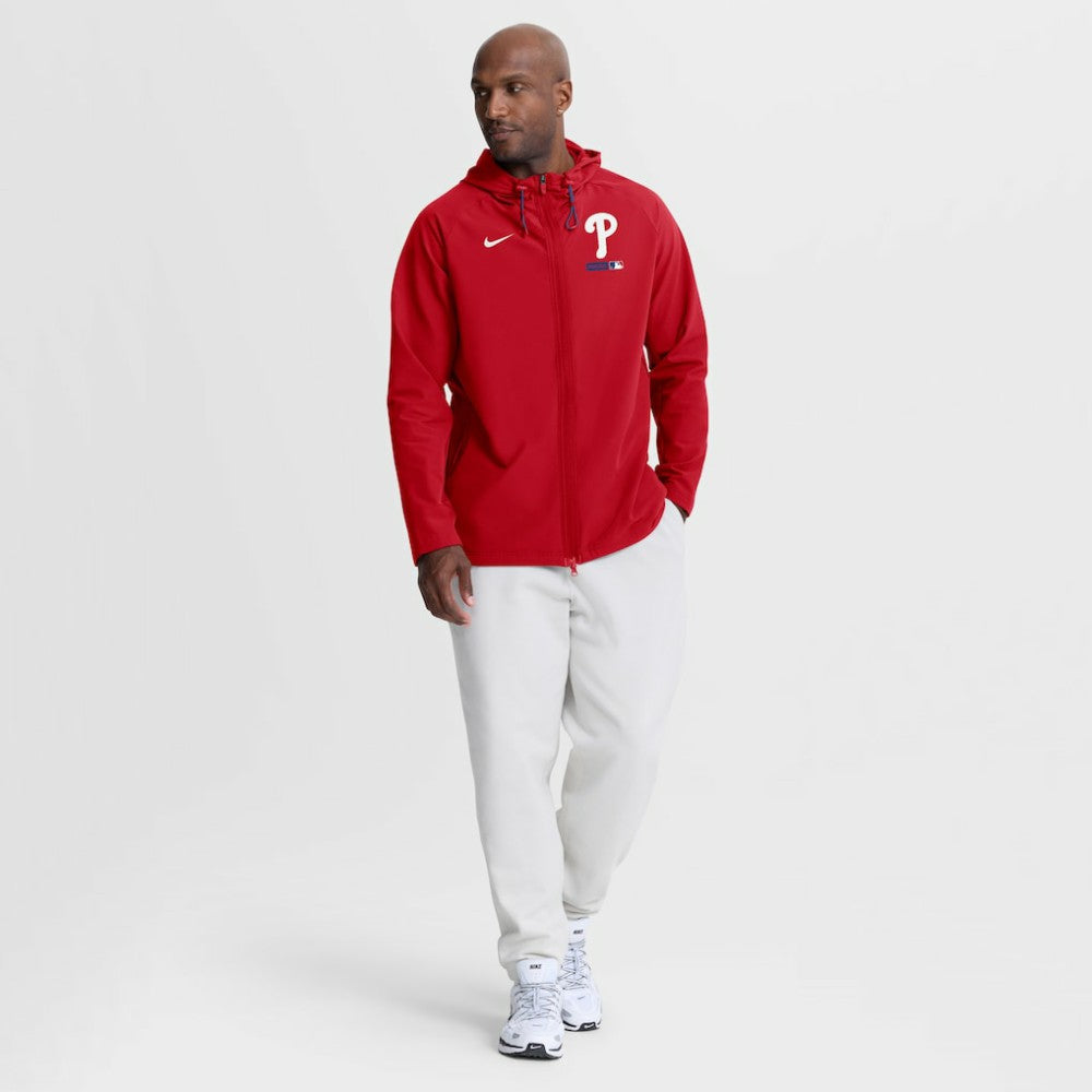 Philadelphia Phillies Nike Authentic Collection Raglan Therma-FIT Full-Zip Hooded Jacket | MLB US