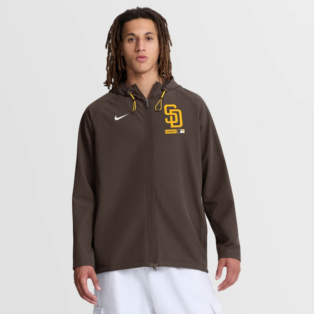 San Diego Padres Nike Authentic Collection Raglan Therma-FIT Full-Zip Hooded Jacket | MLB Near me
